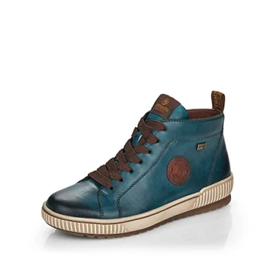 Afbeelding van Remonte Dames Kurzstiefel Blauw Halfhoge laarzen Dames,
