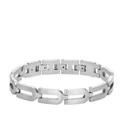 Afbeelding van Fossil Heritage Bracelet Armband silvercoloured, Heren, Maat: One Size, Silver coloured