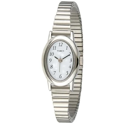 Afbeelding van Timex Cavatina Verlenging Polshorloge, Zilver/Wit, kwartshorloge