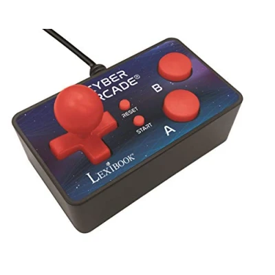 Afbeelding van Lexibook Cyber Arcade tv gameconsole, 200 games, Plug N&#039; Play controller, retrogames, sport, joystick, actie, zwart/blauw JG6500