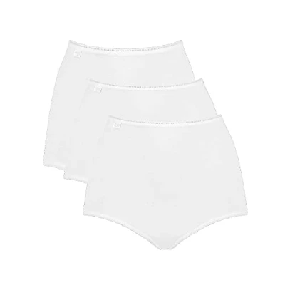 Image de Sloggi Femme Bikini 24/7 Cotton Maxi C3p, Blanc., 46