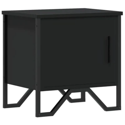 Afbeelding van Nachtkastje 40x30x40 cm spaanplaat zwart