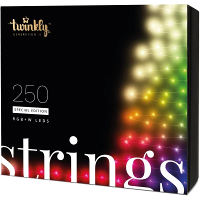 Afbeelding van Twinkly kerstverlichting 23.5 meter (250 LEDs, Wifi, Timer, RGB+Wit, Binnen/Buiten)