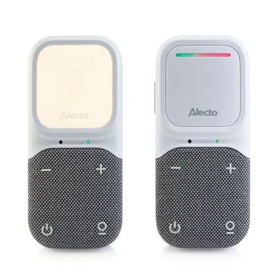 Afbeelding van Alecto DBX135 Moderne Full Eco audio babyfoon met heldere DECT geluidskwaliteit, lange stand by tijd en nachtlampje Wit/Grijs