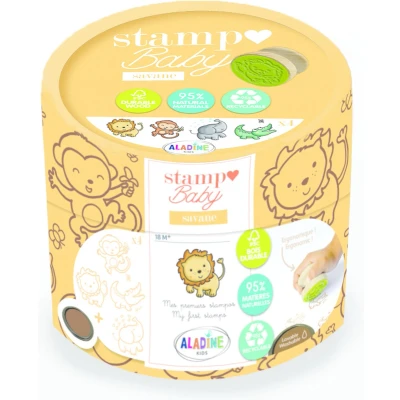 Afbeelding van Aladine houten stempels baby savanne 4st