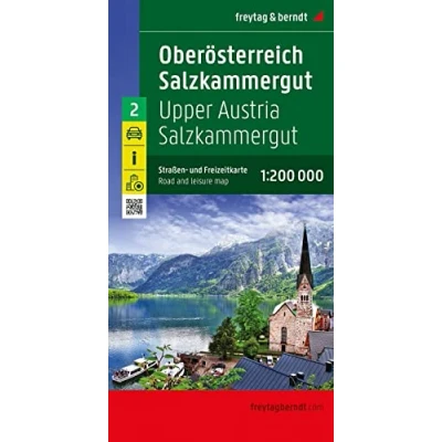 Afbeelding van Oberösterreich Salzkammergut, Straßen und Freizeitkarte 1:200.000, freytag &amp; berndt