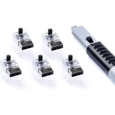 Afbeelding van Smart Keeper Essential LAN Cable Lock (5x) + Key Basic (1x) Zwart