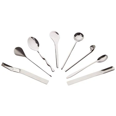 Afbeelding van Alessi Koffielepel Set Van 8 Zilver