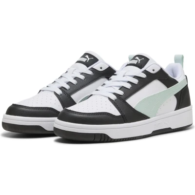 Afbeelding van PUMA Rebound V6 Low Sneakers, uniseks, Zwart Peaceful Blauw Wit