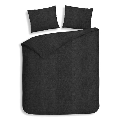 Afbeelding van Heckettlane Franela Dekbedovertrek Lits jumeaux 240x200/220 cm Anthracite