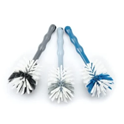 Afbeelding van Wundermix Wasborstel voor Thermomix mengpotten (set van 3) reinigingsborstel zoals Thermomix, Monsieur Cuisine, Bosch Cookit robuuste borstel met nylon borstelharen afwasborstels