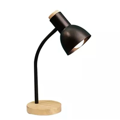 Afbeelding van BEL AIR HOME ARGOS bureaulamp design met hout ideaal voor kantoor en slaapkamer Vereist 1 E 27 lamp (lamp niet inbegrepen) (zwart)