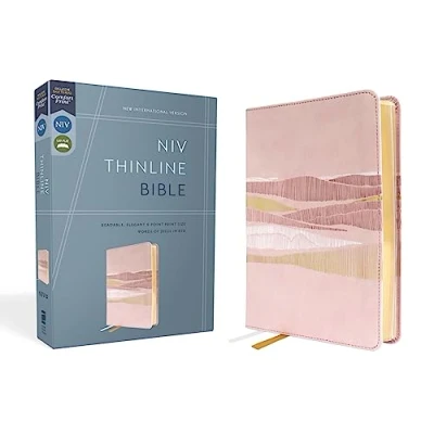 Afbeelding van NIV, Thinline Bible, Leathersoft, Pink, Red Letter, Comfort Print