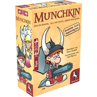 Afbeelding van Munchkin, basisspel + uitbreiding &quot;Abartige Axt&quot; (spel): Töte het Monster Klau de schat Erstich je dopel