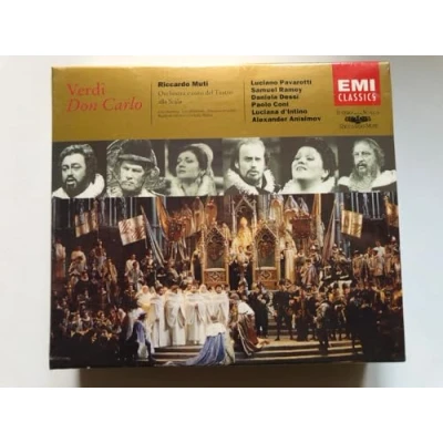 Afbeelding van Verdi: Don Carlo / Muti, Pavarotti, Dessi, Ramey, Coni