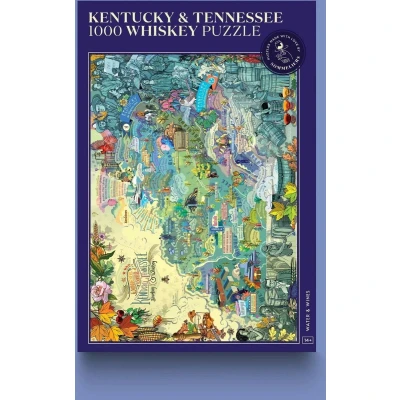 Afbeelding van Kentucky &amp; Tennessee Whiskey Puzzle legpuzzel 1000 stuks 48 x 68 cm gemaakt door sommeliers