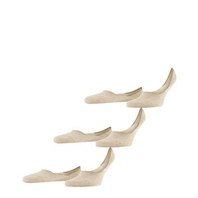 Afbeelding van FALKE Step Medium Cut 3 Pack onzichtbare antislip duurzaam katoen multipack footies heren beige Maat 39 40