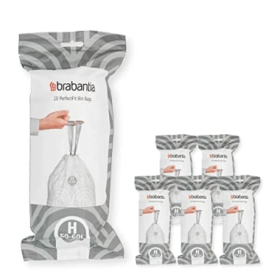Image de Brabantia Sacs Poubelle Code H 50 60 Litres (120 pièces)