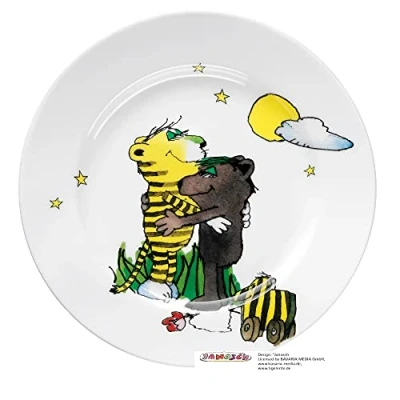 Afbeelding van WMF Janosch Porseleinen kinderbord, vaatwasserbestendig, kleurbestendig, geschikt voor levensmiddelen, diameter 19,0 cm