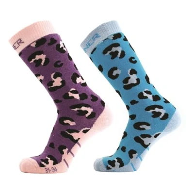 Afbeelding van Kids Animal Skisokken Junior 2 pack 735 23 26 Ski &amp; Snowboardsokken