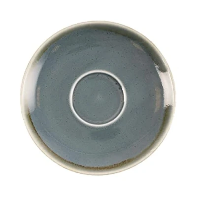 Afbeelding van Olympia Kiln cappuccinoschotels blauw 14cm (6 stuks)