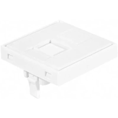 Afbeelding van Exertis Connect Dexlan frontpaneelinzetstuk 45 x mm voor 1 Keystone module, signaalwit RAL 9003, PC kast accessoires