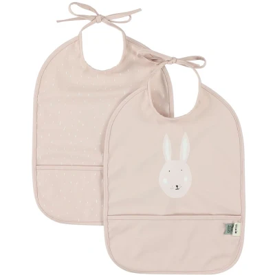 Afbeelding van Trixie Afwasbare Slabben 2 Stuks Mrs. Rabbit