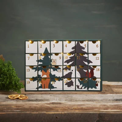 Afbeelding van LED adventskalender Forest Friends