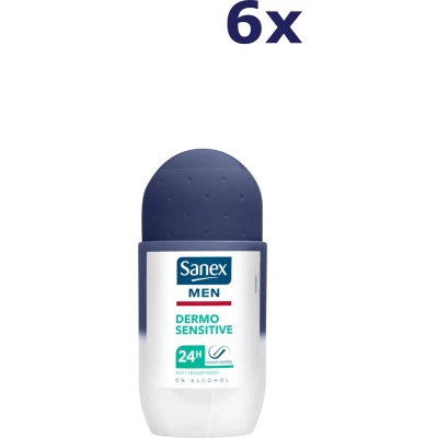 Afbeelding van 6x Sanex Deoroller Men Sensitive 50 ml