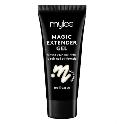 Image de Mylee Magic Extender gel 60g Tenue longue durée, aspect naturel, pour extension d’ongle, débutant et professionnel, épaississant en acrylique, Nail Art (05 Milky White)