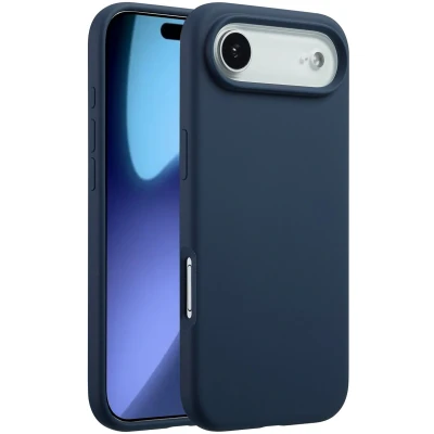 Afbeelding van Accezz Liquid Silicone Backcover met MagSafe voor de Apple iPhone 17 Air Dark Blue