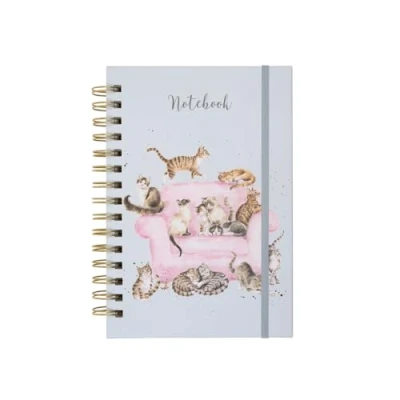 Afbeelding van Notebook A5 &#039;Cattitude&#039; Cat Wrendale Designs Notitieboek Poezen