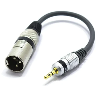 Afbeelding van VITALCO XLR stekker naar 3,5 mm stereo jack adapter voor 3 polige microfoon TRS Mini AUX audio