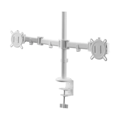 Afbeelding van One For All DM2220 Smart line universele monitorsteun dubbele monitorarm VESA 100x100 wit
