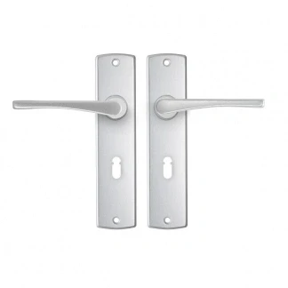 Afbeelding van Deurklink met sleutelschild AXA Curve Vlinder 55 mm (Aluminium)