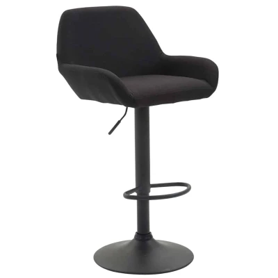 Afbeelding van Barkruk Mysen Stof Zwart Frame