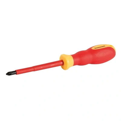 Afbeelding van Silverline VDE soft grip elektriciens schroevendraaier PZ2 x 100 mm