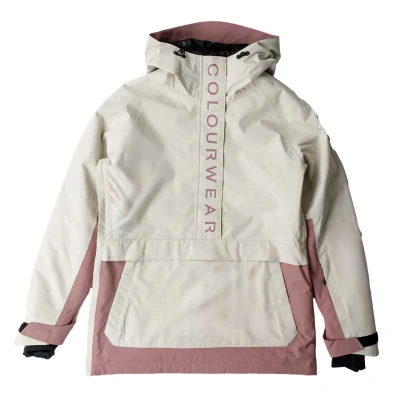 Afbeelding van ColourWear Signature Anorak Winterjas Dames Off white M Wit Ski Jassen