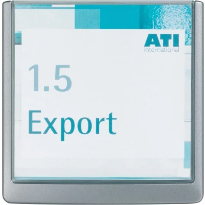 Afbeelding van Durable Click Sign Deurnaamhouder, Ft 14,9 X 14,8 Cm, Grijs Deurnaamhouder