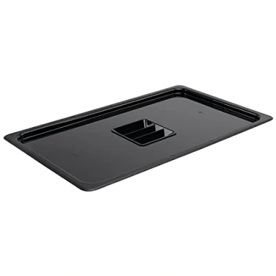 Afbeelding van Vogue polycarbonaat deksel zwart GN 1/1