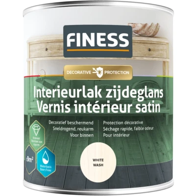 Afbeelding van Finess Interieurlak zijdeglans white wash 750 ml.