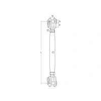 Afbeelding van Silerswaar Wantspanner Gaffel/gaffel M6