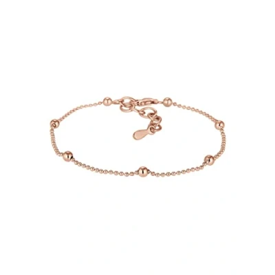Afbeelding van Elli Basic Kugel GEO Armband, Dames, Maat: 16, Roségold