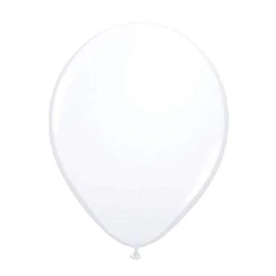 Afbeelding van Witte Ballonnen Metallic 30cm 10 stuks