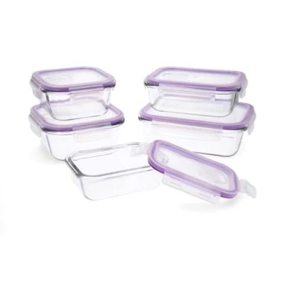 Afbeelding van Set 5 Lunchboxen Quid Frost Kristal