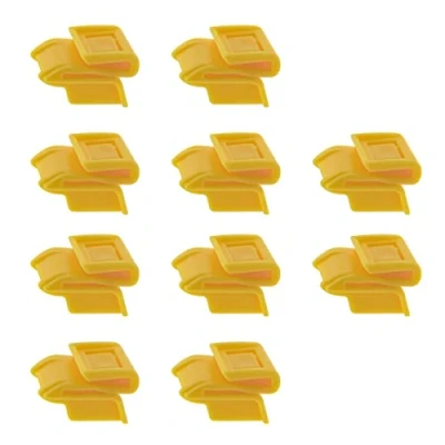 Afbeelding van 10 stuks 85284 AL510 achterbumperbevestigingsclips voor Qashqai bumper, kunststof, geel