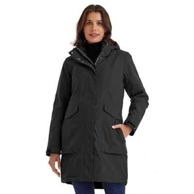 Afbeelding van Killtec Functionele parka voor dames, parka/waterdichte jas met afneembare capuchon dames