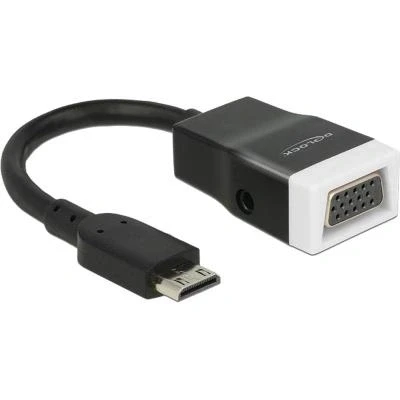 Image de Adaptateur Mini HDMI vers VGA mâle Delock