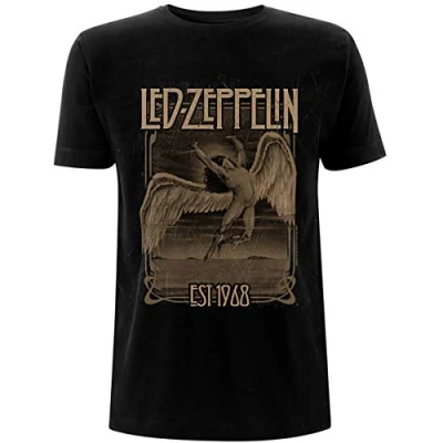 Afbeelding van Led Zeppelin Faded Falling Heren T shirt 2XL Zwart