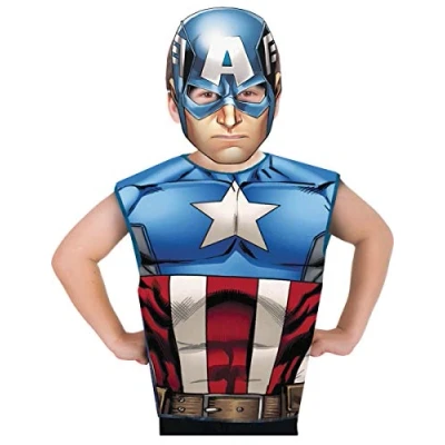 Afbeelding van Rubie&#039;s France Marvel Heroes Kit Degui Captain America, I 620969, Eén maat